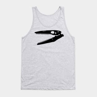 Tylosaurus skull - black Tank Top